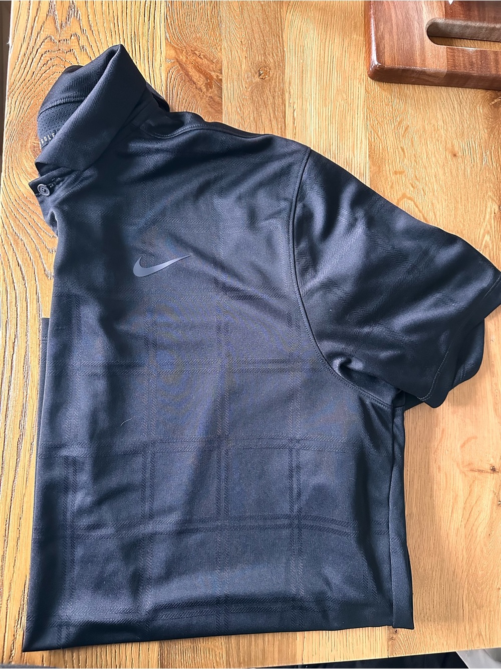 Nike Black Short-Sleeve Lightweight Shirt Jacket with Swoosh